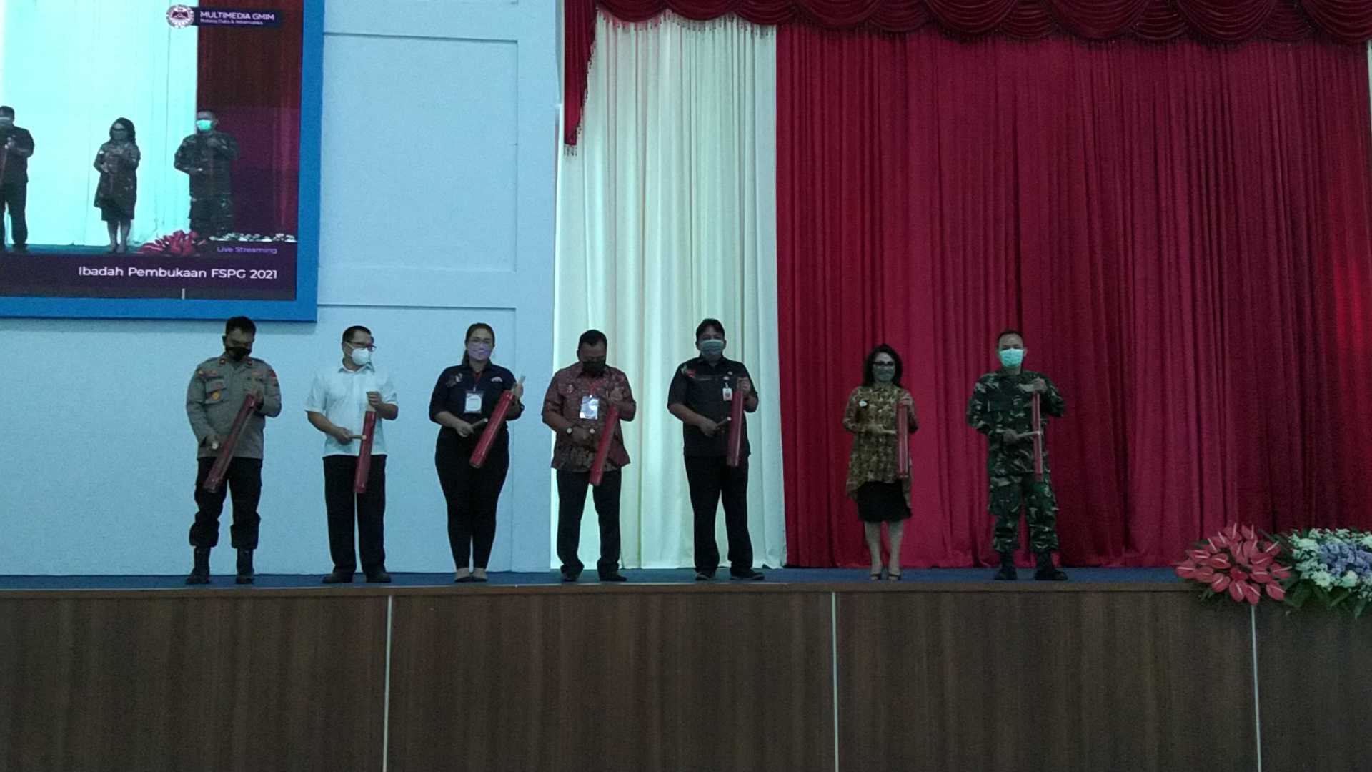 Bunyi Tetenkoreng sebagai pertanda FSPG 2021 Resmi Dibuka